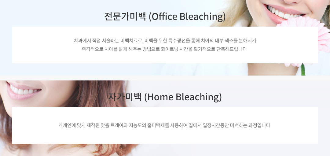 전문가미백(Office Bleaching)